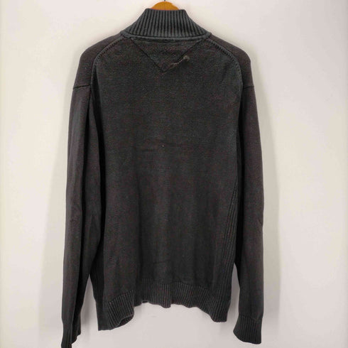 トミーヒルフィガー TOMMY HILFIGER ハーフジップ ドライバーズニット メンズ import:L