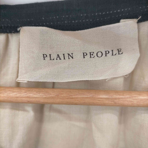 プレインピープル PLAIN PEOPLE リネン混 配色切替 プルオーバー レディース 3