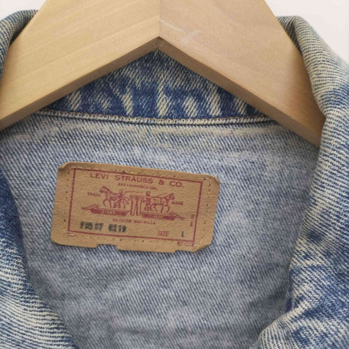 リーバイス Levis 80S USA製 73507 0219 ボタン裏777刻印 ケミカルウォッシュ デニム トラッカー ジャケット メンズ import:L