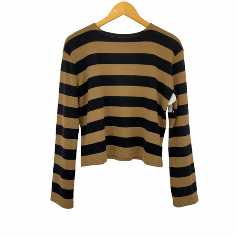 MAISON CORNICHON ビッグボーダーニット レディース