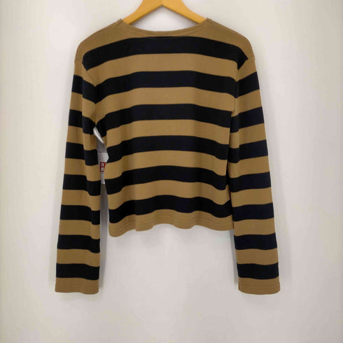 MAISON CORNICHON ビッグボーダーニット レディース