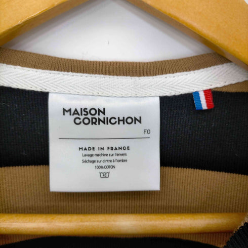 MAISON CORNICHON ビッグボーダーニット レディース