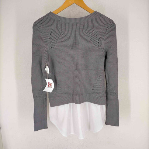 サンドロ sandro PARIS シャツレイヤードケーブルニット レディース JPN:1