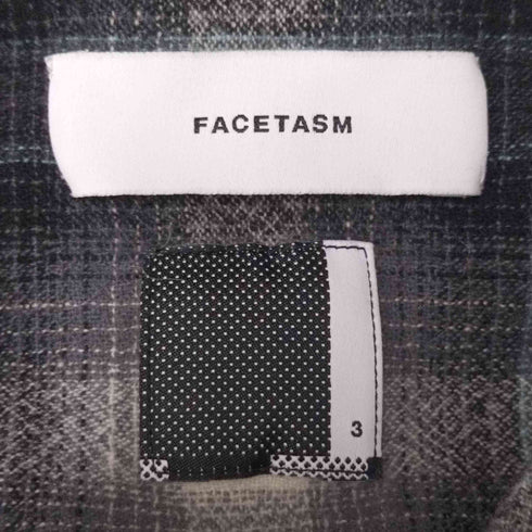 ファセッタズム FACETASM オンブレチェック オープンカラー ウール ネル シャツ メンズ JPN:3