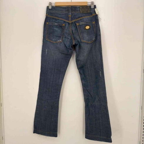 ドルチェアンドガッバーナ DOLCE&GABBANA 00s 17LOOSE ジッパーフライ ダメージデニムフレアパンツ メンズ 44