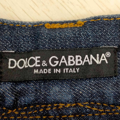 ドルチェアンドガッバーナ DOLCE&GABBANA 00s 17LOOSE ジッパーフライ ダメージデニムフレアパンツ メンズ 44