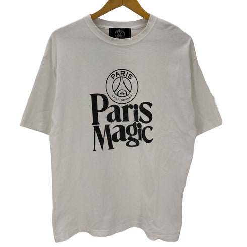 パリサンジェルマン PARIS SAINT GERMAIN 2023年モデル ロゴプリントクルーネックTシャツ メンズ