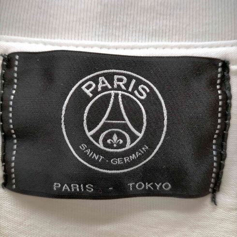 パリサンジェルマン PARIS SAINT GERMAIN 2023年モデル ロゴプリントクルーネックTシャツ メンズ
