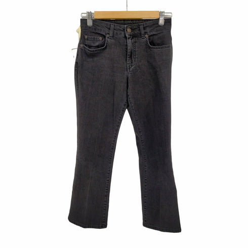 シックススリーナインセブン 6397 別注 BLACK CROPPED FLARE DENIM レディース 25