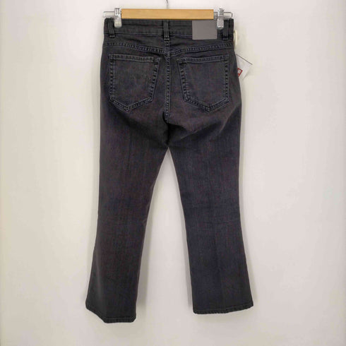 シックススリーナインセブン 6397 別注 BLACK CROPPED FLARE DENIM レディース 25