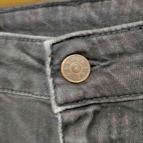 シックススリーナインセブン 6397 別注 BLACK CROPPED FLARE DENIM レディース 25