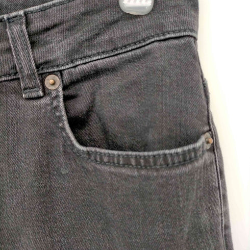 シックススリーナインセブン 6397 別注 BLACK CROPPED FLARE DENIM レディース 25
