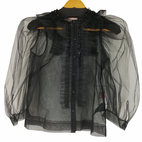 シモーネロシャ Simone Rocha パフスリーブ チュールブラウス レディース JPN:XS