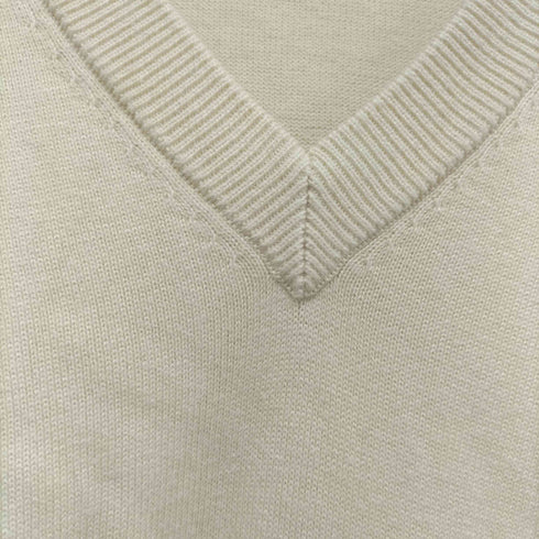 ニジュウサンク 23区 19SS シルクコットン ハイゲージVネックニット レディース JPN:38