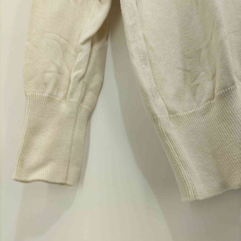 ニジュウサンク 23区 19SS シルクコットン ハイゲージVネックニット レディース JPN:38