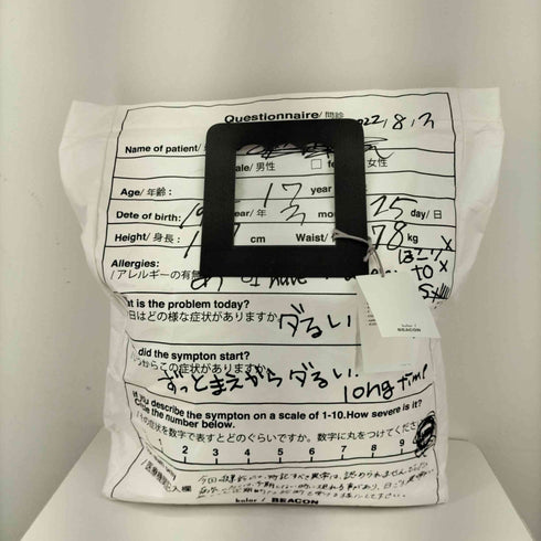 カラー ビーコン kolor BEACON 22AW タイベック Tote Bag メンズ FREE