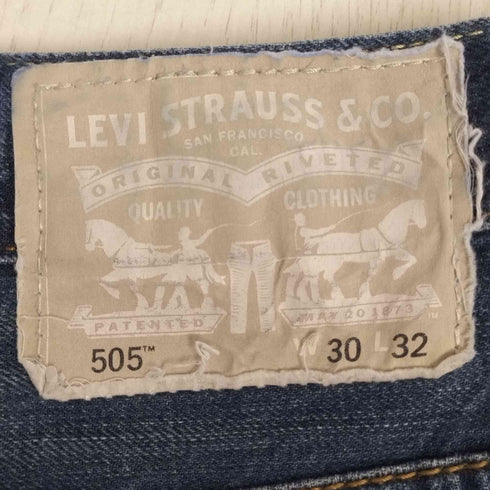 リーバイス Levis 裏3269 ホワイトパッチ 505 ジップフライデニムパンツ レディース W:30 L:32