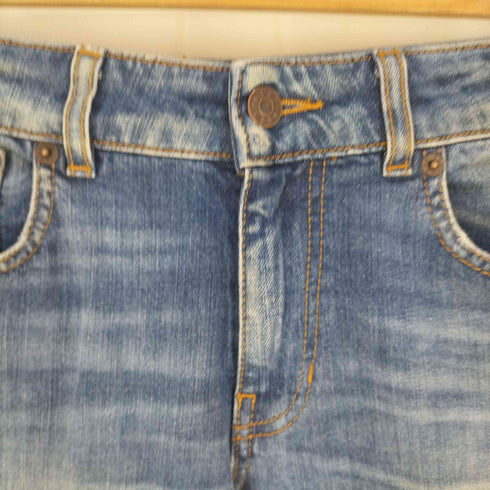 シックススリーナインセブン 6397 18SS 別注 BLUE CROPPED FLARE DENIM レディース 25