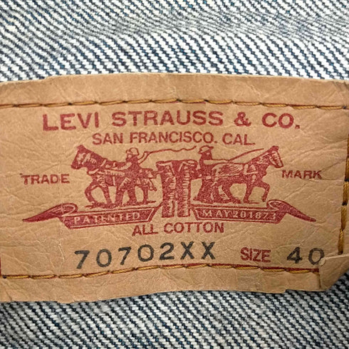 リーバイス Levis 70702XX 1st デニムトラッカージャケット メンズ US:40