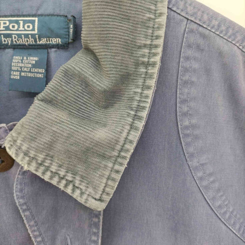 ポロバイラルフローレン Polo by RALPH LAUREN 襟コーデュロイ 比翼 ジップアップ ハンティング ジャケット メンズ import:L