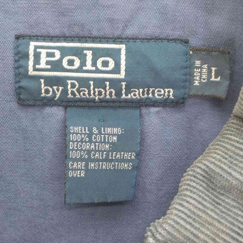 ポロバイラルフローレン Polo by RALPH LAUREN 襟コーデュロイ 比翼 ジップアップ ハンティング ジャケット メンズ import:L