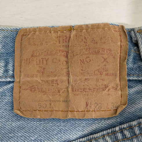 リーバイス Levis 80S USA製 ボタン裏524 エルパソ 501 黒カン 赤耳 デニムパンツ レディース W28×L34