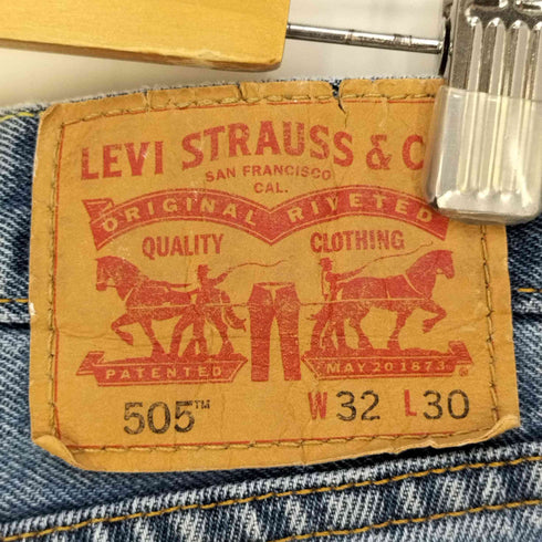 リーバイス Levis メキシコ製 505 裏4996 ストレートデニムパンツ メンズ W32/L30