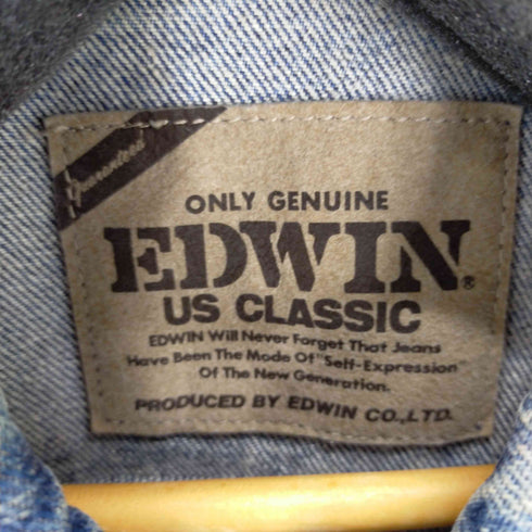 エドウィン EDWIN デニムベスト バイカー ハーレーダビッドソン ワッペン メンズ JPN:XL