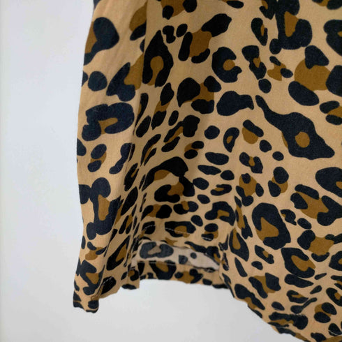 DEL MAR sportswear ANIMAL OPEN SS SHIRTS レオパード メンズ US:40