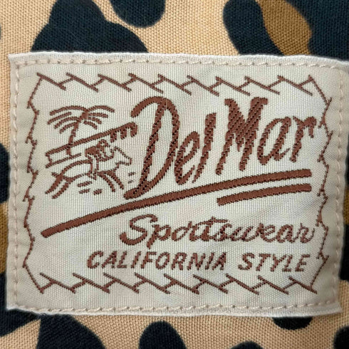 DEL MAR sportswear ANIMAL OPEN SS SHIRTS レオパード メンズ US:40