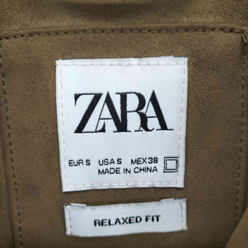 ザラ ZARA FAUX SUEDE OVERSHIRT メンズ import:S