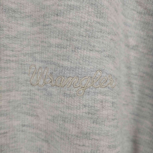 ラングラー Wrangler ロゴ刺繍 ハーフジップスウェット レディース JPN:L