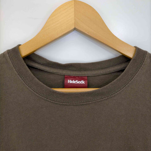 ハイドアンドシーク HIDE AND SEEK オーバーサイズ 両面プリント Tシャツ メンズ
