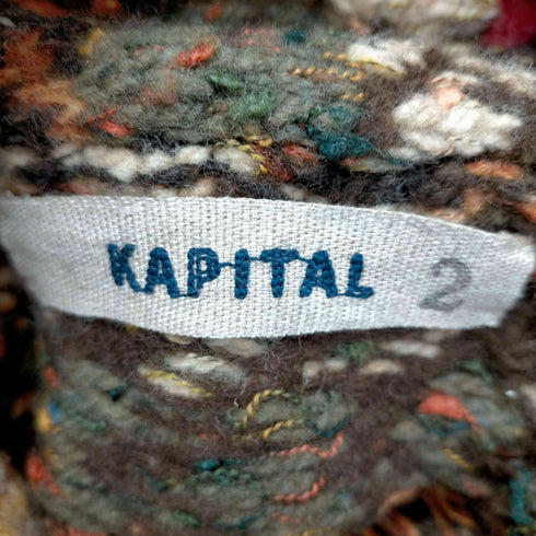 キャピタル KAPITAL archive 切替 ウール ショールカラー カーディガン メンズ JPN:2