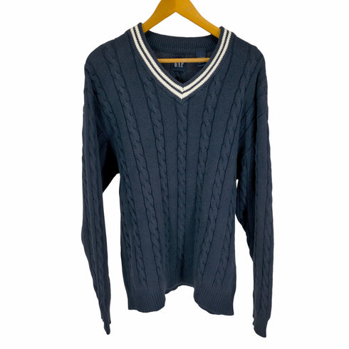 ギャップ Gap 00S ケーブルカレッジニット メンズ JPN:L