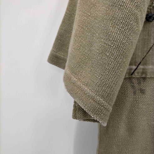 キャピタル KAPITAL ショルダーパッチ ダメージ加工 鹿の子ポロシャツ メンズ JPN:2