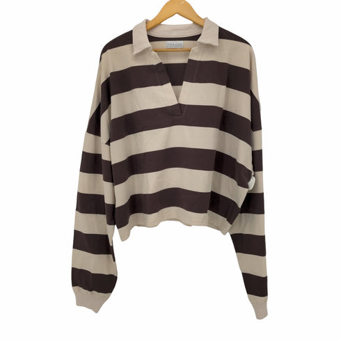 ザ ニューハウス THE NEWHOUSE STRIPE TOMBOY SKIPPER SHIRT レディース FREE