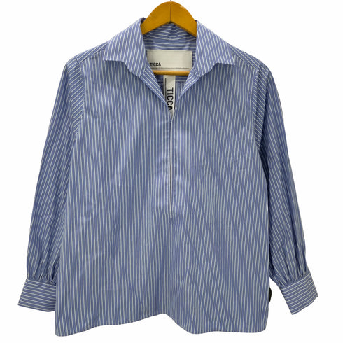 ティッカ TICCA 24SS コットン スキッパー パフスリーブ シャツ レディース FREE