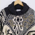 フッチェ ウオモ ヨシユキ コニシ FICCE UOMO YOSHIYUKI KONISHI HAND KNIT ハンドニット 総柄 タートルネックローゲージニット メンズ