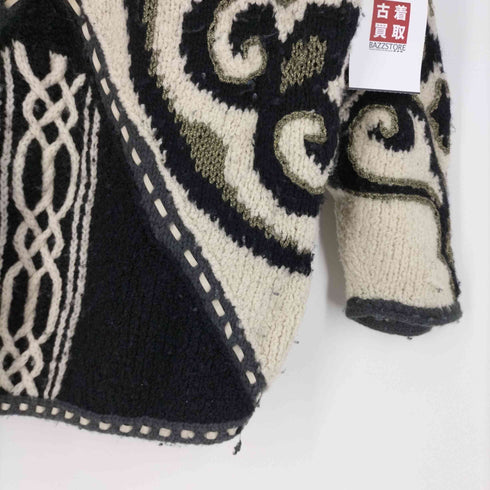 フッチェ ウオモ ヨシユキ コニシ FICCE UOMO YOSHIYUKI KONISHI HAND KNIT ハンドニット 総柄 タートルネックローゲージニット メンズ