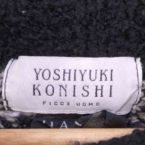 フッチェ ウオモ ヨシユキ コニシ FICCE UOMO YOSHIYUKI KONISHI HAND KNIT ハンドニット 総柄 タートルネックローゲージニット メンズ