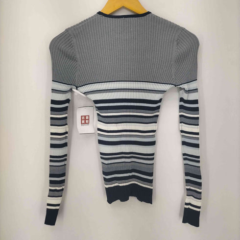 ユーバイスピックアンドスパン U by SPICK&SPAN 23AW ボーダークルーネックプルオーバー レディース
