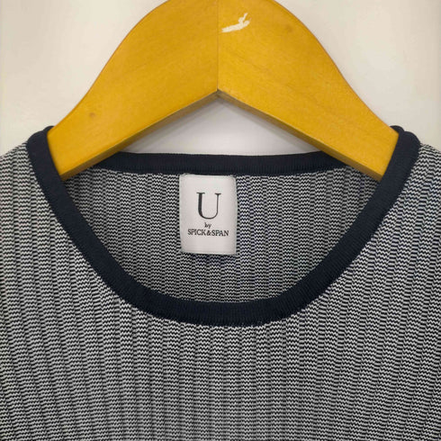 ユーバイスピックアンドスパン U by SPICK&SPAN 23AW ボーダークルーネックプルオーバー レディース