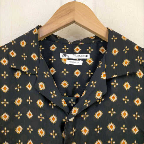ザラ ZARA FLORAL PRINT SHIRT メンズ S