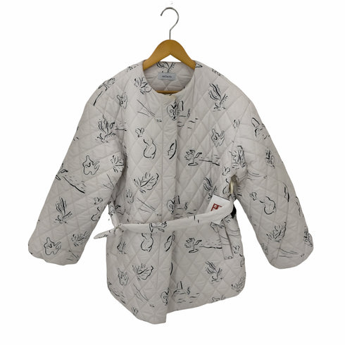 Sahara Art Quilting Muffler Coat マフラー付きキルティングコート レディース