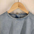 ザラ ZARA バックジップ デニム地 クルーネックTシャツ レディース JPN:L