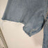 ザラ ZARA バックジップ デニム地 クルーネックTシャツ レディース JPN:L