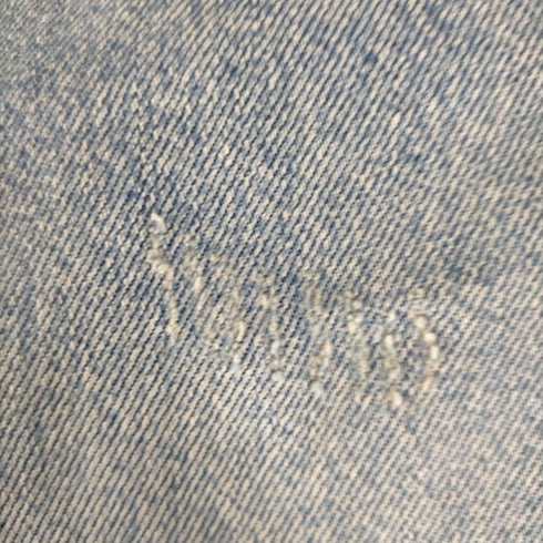 ザラ ZARA バックジップ デニム地 クルーネックTシャツ レディース JPN:L