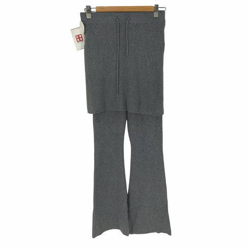 アリーバイダブルクローゼット Alley w closet リブニットスカートパンツセット レディース