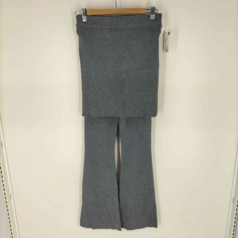 アリーバイダブルクローゼット Alley w closet リブニットスカートパンツセット レディース